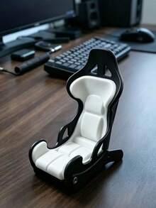 1pc Racing Seat Phone Holder, Adjustable Stable Desktop Phone Stand, Perfect For Desk, Gaming, Bedroom Decor, Ideal For Gamers And Racing Enthusiasts, Cool Creative Universal Smartphone Holder, Fun Desktop Ornament, Birthday Or Holiday Gift - Multicolor - View 11