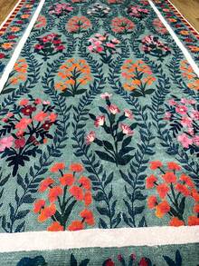 Digitally Printed Non-Slip Washable Runner And Area Rug, Suitable For Living Room, Bedroom, Outdoor, Kitchen Carpet | Modern, Scandinavian, Bohemian And Classic Styles | 100% Polyester - Dark Grey - View 8