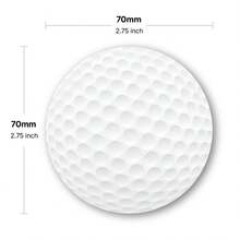 2 Packs Total 100 Sheets Golf Ball Shaped Round Sticky Notes, Realistic Dimple Texture, Self-Adhesive Memo Paper, Sports Theme Desktop Stationery, Golf Enthusiast Gift - 70x70mm - View 2