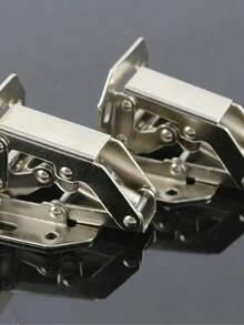 180 Degree Soft Close Frog Cabinet Hinges, Stainless Steel Surface Mount Concealed Hinges, 2pcs Furniture Hardware, Suitable For Kitchen Cabinets, Bathroom Vanity, Wardrobe And Closet Doors - Small - View 11