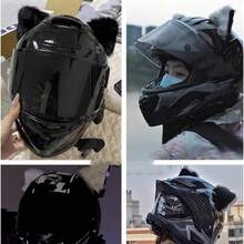 Motorcycle Helmet Decoration Cat Ears Ski Helmet Accessory Motorcycle Electric Bike Modification Cat Ear Riding Detachable Helmet 3D Cat Ears Decoration Motorcycle Electric Bike Helmet Accessory Universal Ears - Multiple Styles - View 2