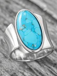 1pc Elegant Ring Women's Wedding Engagement Party Jewelry Valentine's Day Gift - 1# - View 8
