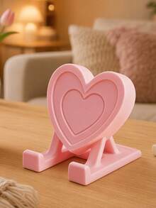 1 PC Heart-Shaped Phone And Tablet Stand, Creative Desktop Holder With ...