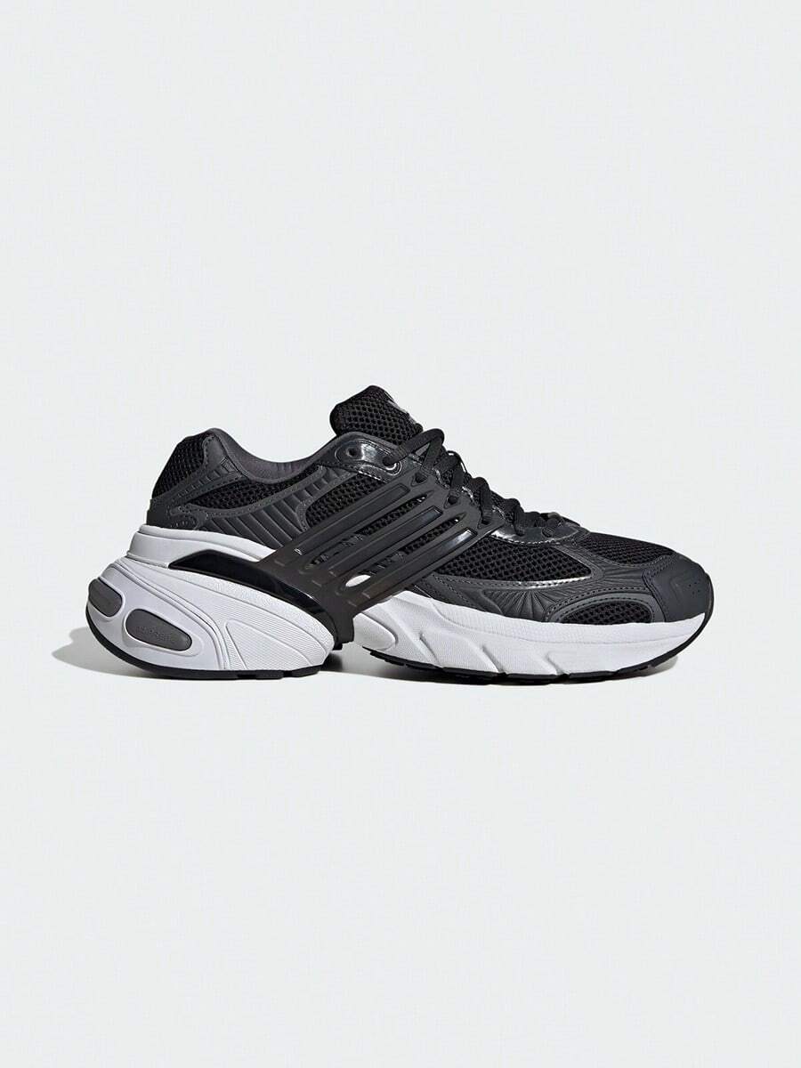 Adidas 春秋款中性時尚極簡厚底舒適休閒運動鞋 IH4849 - 深灰/碳黑/一號黑 - 查看 1