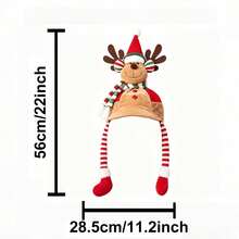 Topi Rajut 3D Dewasa Dekorasi Liburan Natal dengan Desain Kakek, Manusia Salju, dan Rusa Kutub, Cocok untuk Kostum Pesta Natal dan Kehangatan di Luar Ruangan - rusa kutub - View 10