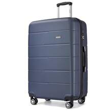 Travel Luggage Set 3 Piece Hard Shell Suitcase With Spinner Wheels TSA Lock Cabin Carry On 20 Inch 24 Inch Medium 28 Inch Large ABS+PC Case Navy Blue - Navy Blue - View 14