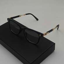 1 Pair Fashion Vintage Luxury High-End Unisex Glasses, TR Material, Transparent, Suitable For Indoor TV Watching, Gaming, Computer Use, Daily Commute, Protection. Casual All Season - Multicolor - View 3