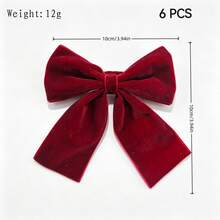 2/6 buah Cincin Serbet Natal, Penahan Serbet Pita Beludru, Cincin Serbet Buatan Tangan, Cocok untuk Natal, Thanksgiving, Hari Valentine, Pernikahan, Pesta, Ulang Tahun, Meja Makan, Hari Ibu, Dekorasi Meja Rumah dan Luar Ruangan - MultiWarna - View 24