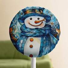 1pc Fan Dust Cover, Christmas Printed Polyester Fan Protective Cover, All-Season Dust Cover, Compatible With Floor-Standing & Wall-Mounted Industrial/Commercial/Residential Fans, Dustproof, Debrisproof, Easy Installation, Easy To Carry - Full Coverage - View 11