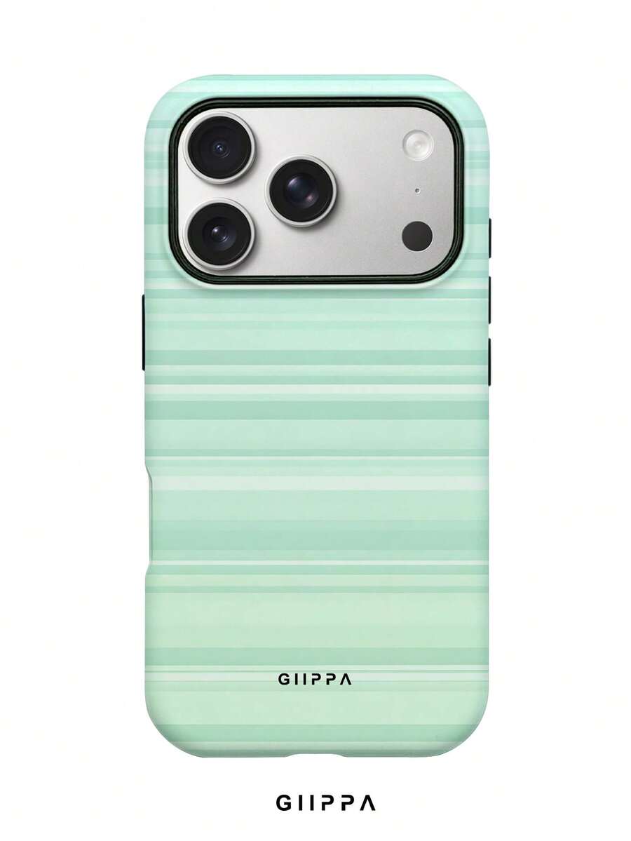 GIIPPA 1pc Light Green Horizontal Stripe Pattern Design, Phone 17 Pro ...