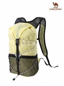 CAMEL CROWN Foldable Large Capacity Travel Bag Backpack Short Trip Fitness Storage Bag - Yellow Sky - View 2