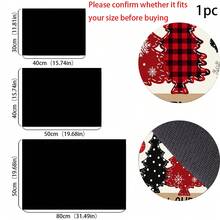 1pc 2D Christmas Absorbent Mat, Christmas Tree Pattern, Kitchen Countertop Absorbent Drying Mat, Coffee Machine Mat, Pour Over Coffee Pot Mat, Dish Drying Mat, Non-Slip Heat Resistant Kitchen Mat, Dining Table Mat, Breakfast Mat, Washing Machine Mat, Home Kitchen Dining Table Coffee Shop Bar Decor Mat, Holiday Party Housewarming Gift - Multicolor - View 6