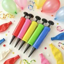 Manual Balloon Pump, Multi-Color Hand-Push Air Pump, Portable Handheld Inflation Tool For Home Use, Party Decoration Balloon Garland Arch, Suitable For Inflatable Toys, Beach Floats And Various Small Inflatable Items - Multicolor - View 1