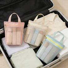 [Tas Penyimpanan Koper] Tas Kosmetik Penyimpanan Koper Genggam Jaring, Kapasitas Besar, Tas Penyimpanan Perlengkapan Mandi Perjalanan Multi-Fungsional Kelas Atas - MultiWarna - View 1