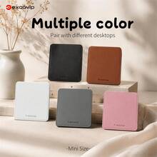 Excovip Small Double-Layer PU Mouse Pad, Mouse Storage, Portable, 14x12 Cm, Multiple Colors Available - View 3