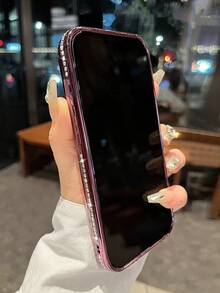 奢華電鍍櫻桃紅蝴蝶全滿鑽手機殼，適用於 iPhone 18 Pro Max/18 Pro/18/17 Pro Max/17 Pro/17/16 Pro Max/16/16 Pro/16 Plus/15/15 Pro Max/15 Pro/15 Plus/11/12/13/14 Pro Max/12 Pro/12 Pro Max/13 Pro/13 Pro Max/14 Pro/14 Pro Max/14 Plus/12 Mini/13 Mini，全包防摔軟殼保護套，Ins 風格高端美學 - 櫻桃紅 - 查看 6