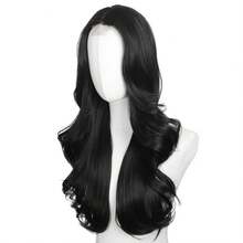 Women's 28 Inch Long Wavy Synthetic Wig, 4x1 Lace Front Heat-Resistant Fiber Wig, Natural Look, Suitable For Daily Wear, Cosplay And Party Occasions - Multicolor - View 5
