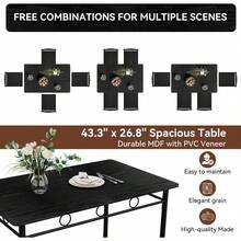 Dining Table & Chair Sets - Black - View 7