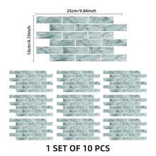 10pcs Self-Adhesive Tile Stickers Removable Waterproof Splash-Proof Wall Decals For Bathroom Kitchen Living Room Home Decor DIY Mural Stickers - 10 Pcs - View 14