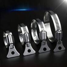 Set 10 buah Penjepit Selang Lipat Stainless Steel, Penjepit Selang Udara, Air, dan Bahan Bakar Bentuk T yang Kokoh - Berbagai gaya - View 6