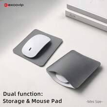 Excovip Small Double-Layer PU Mouse Pad, Mouse Storage, Portable, 14x12 Cm, Multiple Colors Available - View 8