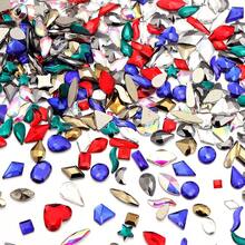 50pcs/Pack Irregular Flat Back Rhinestones, Nail Art, Hair Accessories, Earring Making DIY Rhinestone Decor - Irregular Rhinestones - View 4