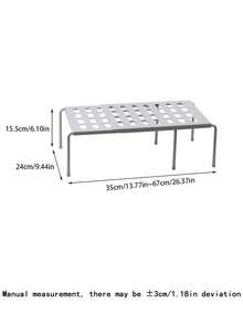 1pc Or 2pcs Solid Color Detachable Adjustable Closet Storage Rack/Drawer, Screw-Free Kitchen Bathroom Partition Shelf, Bedroom Storage System, Space-Saving Organizer - Multicolor - View 2