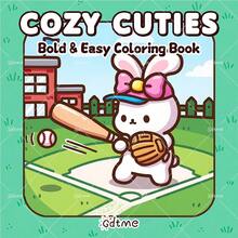 Charming Bunny Coloring Book: Bold-Easy Patterns Coloring Book For Adults And Children, Cute Bunny Rabbit Sports Daily‑Life Illustrations Coloring Pages, Holiday Present For School Supplies, Halloween, Christmas And Various Party Gatherings - Bunny - View 8