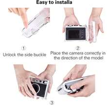 1pc Transparent Protective Case For Instant Camera With Lanyard, PVC Material Anti-Scratch Camera Accessory, Suitable For Mini Crystal Shell Camera, Thickened Non-Yellowing Easy Installation Protective Cover - View 7