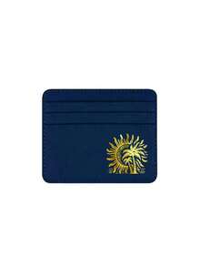 Multi-Slot Printed Card Wallet, Gold Sun And Coconut Tree Pattern Fashionable High-End Wallet, Multi-Card Slot Card Storage Bag, Lightweight Thin Bank Card And ID Card Storage Small Bag, Portable Compact Coin And Card Holder, Unisex Card Sleeve, Daily Travel Commute Personal Document Card Holder, Unique Teacher's Day Gift, Birthday Gift, Holiday Gift, Party, Wedding, Back To School, Middle East National Day Gift For Friends, Family, Lovers - Multicolor - View 12
