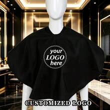 Customized Barber Apron, Customized Barber Cape, Customizable Pattern And Logo Barber Cape, Adjustable Neckline Hairdressing Apron, Personalized Barber Shop Gift, Creative Birthday Party Costume Prop - Multicolor - View 7