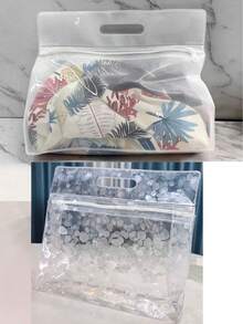 Wet Dry Separation Swimsuit Bag - Plastic Zipper Swimsuit Storage Bag, Suitable For Swimsuits, Clothing, Outdoor Sports, Essential Storage Bag For Summer And Autumn, Travel Essential, Portable Rectangular Design, Suitable For Beach, Swimming Pool, Gym And Vacation Use. - Multicolor - View 16