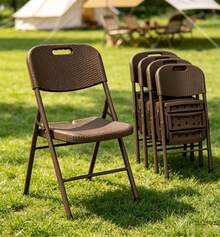Folding Chairs - White - View 1