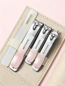 5pcs/Set - Set Gunting Kuku & Kaki Presisi Profesional dari Baja Karbon Tinggi, Termasuk Gunting Kuku, Kikir Kuku, dan Pembersih Telinga, dengan Kotak Penyimpanan Portabel Kulit, Set Perawatan Kecantikan Rumah, Kotak Ramah Perjalanan, Desain Modis, Set Gunting Kuku Kulit Presisi Premium - set pemotong kuku - View 20