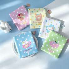 1pc Kawaii Polka Dot 3 Inch Photocard Album, Single Pocket Mini Card Collection Binder With Cute Cartoon Animal Pendant, Portable Idol Photo Card Holder For 3" & Small Cards - Multicolor - View 10