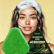 Xioimy [Cuci Setiap Tujuh Hari Sekali, Begadang Tanpa Kebotakan] Pembersih Kuat, Pengontrol Minyak, dan Rambut Lembut, Sabun Sampo Tiga dalam Satu 7-in-1 80g, Mengandung Berbagai Bahan Herbal Alami, Membersihkan Kulit Kepala Secara Mendalam, Multi Efek dalam Satu Produk - kuantitas - View 2