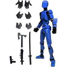 Multi-Joint Movable Action Figure 3D Printed Posable Robot Model Lucky 13 Jointed Doll DIY Posable Desktop Decoration 3D Printed Doll Game Boyfriend Gift Christmas Gift Creative - Multicolor - View 12