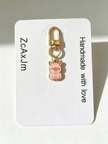 Alloy Cow Keychain Cute Panda Bag Pendant Animal Series Exquisite Small Bag Decoration Charm - Multicolor - View 5