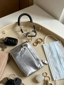 Dompet Pergelangan Tangan Unisex Kapasitas Besar, Tempat Ponsel & Kartu Kredit, Tas Saku dengan Tali Pergelangan Tangan dan Gantungan Kunci, Clutch - MultiWarna - View 2
