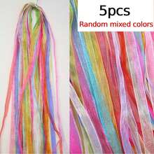 5/20/40Pcs 6mm Wide Chiffon Ribbon,90cm Organza Ribbon Sheer Ribbon For Gift Wrapping,Assorted Rainbow Bulk Ribbons,Transparent Ribbon For Flower Bouquet,Gift Wrapping, Christmas Ribbon,Wedding Invitations,Wreaths,Bows,Crafts,Packaging,Party Garlands - Multicolor - View 8