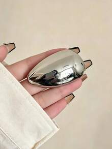 2pcs Minimalist Metal Brooch Set, Multifunctional Collar Pin, Shiny Scarf Buckle And T-Shirt Clip, Fashionable Belt Strap, Suitable For Dresses, Sweaters, Coats And Other Clothing Accessories - Multicolor - View 6