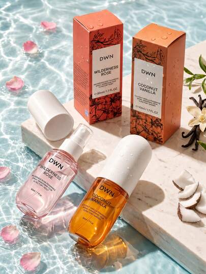 Coconut Vanilla & Wild Rose Fragrance Spray, Long-Lasting Sweet Floral Scent, Portable Fine Mist Air Freshener, Suitable For Home, Bedroom, Car, Office, Travel, Party And Daily Use