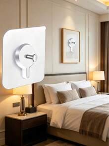 Spikfri krok för fotoframen, väggupphängningsverktyg, fotoalbum fotoframenkrok - Genomskinlig - Visa 5