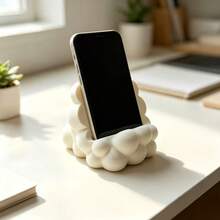 1pc Phone Stand, Bubble Style Desktop Phone Holder With Creative Minimalist Design, Cute Smartphone Display Stand For Desk, Office, Bedroom, Study, Living Room, Workspace, Modern Home Decor Accent, Stylish Gift For Phone Lovers - Multi-color - View 5