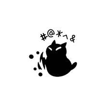 Angry Swearing Cat Car Sticker, Funny Grumpy Cat Decal For Window Mirror Bumper, Humorous Sassy Vehicle Decor Gift - A - View 8