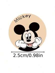 Disney 1 Roll Of 500 Mickey And Minnie Stickers, Includes 12 Different Cartoon Designs, Perfect For Decorating Notebooks, Luggage, Phones And Water Bottles, Ideal Gift For Birthday And New Year - Multicolor - View 6