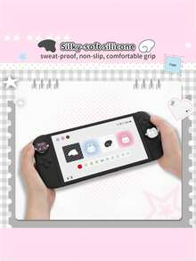 GeekShare 4pcs Angel Cat Design Silicone Joycon Thumb Grip Protector Covers For Switch 2 - View 4