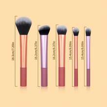 SEPROFE 5pcs Makeup Brush Set Suitable For Daily Makeup, Perfect Gift For Girlfriend - Multicolor - View 5