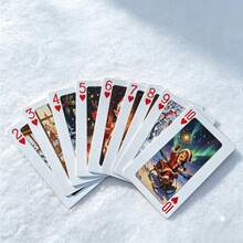 1 Set 55pcs Merry Christmas Magic Playing Cards, Portable Travel Card Game, Christmas Gift - Multicolor - View 5
