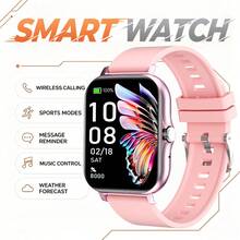 1pc Men's & Women's Comfortable Silicone Strap Sports Smart Watch, Upgraded Version With Wireless Calling, Pedometer, Calorie, Activity Tracking, Multiple Sports Modes, Remote Camera Control, Music Playback Control, Alarm Reminder, Message Notification, Multi-Function Sports Smart Watch, 1.83-Inch HD Full Screen Touch, Compatible With Android And IOS System Phones, Suitable As Holiday Gift - Multicolor - View 11